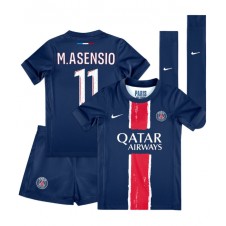 Paris Saint-Germain Marco Asensio #11 Hemmaställ Barn 2024-25 Korta ärmar (+ Korta byxor)